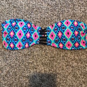 Strapless bathing suit top